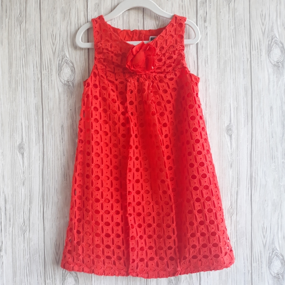 Janie and Jack Greece Getaway Eyelet Dress Size 6
